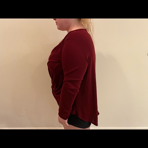 Charlotte Russe Burgundy Twist Sweater - Picture 4 of 4